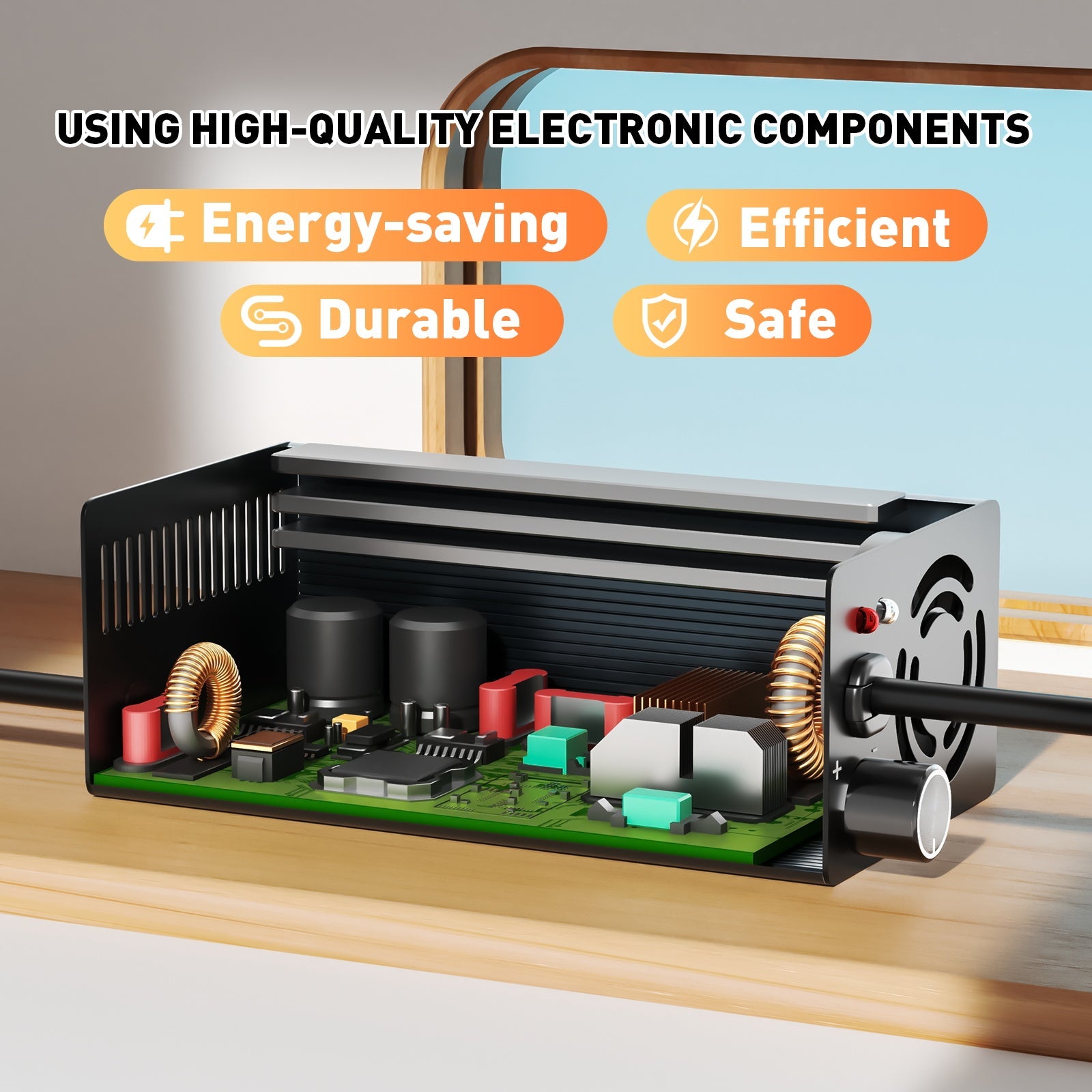 Suraziki 71.4V 1-8A current adjustable lithium battery charger for 17S 62.9V Li-ion / ternary lithium / polymer battery, Ebike Scooter electric motorcycle Battery Charger